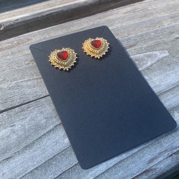 3/$20 Heart Shaped Vintage Avon Earrings - Picture 2 of 7